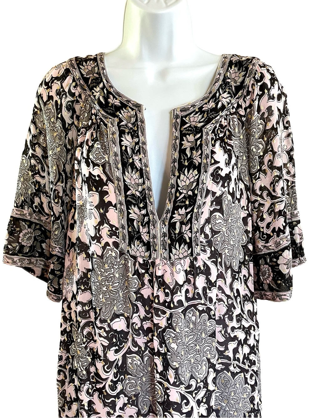 Calypso St. Barth Raenill Boho Resort Tunic Dress Small - Picture 3 of 8